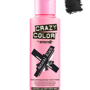 Crazy Color Semi Permanent Hair Colour Natural Black