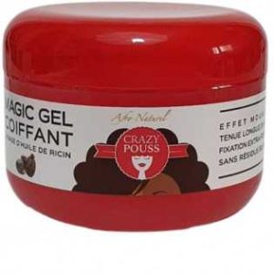 Natural Afro styling gel crazy pouss with olive oil 500ml