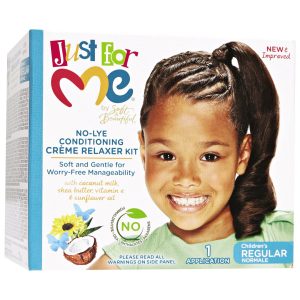 Just For Me No-Lye Conditioning Creme Relaxer Kit, Regular