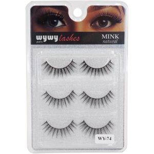 Lashes Faux Cils Réutilisable 3 Paires Faux Cils 3D En Naturel Wy-74