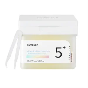 NUMBUZIN NO.5 VITAMIN-NIACINAMIDE CONCENTRATED PAD compresses imbibés180ML